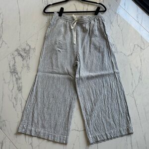 Max Studio Striped tie-waist Pants sz M